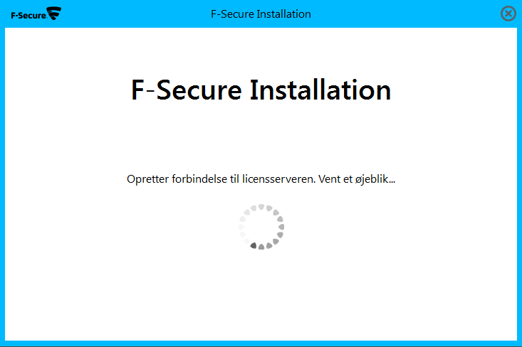 F-Secure installation i billeder