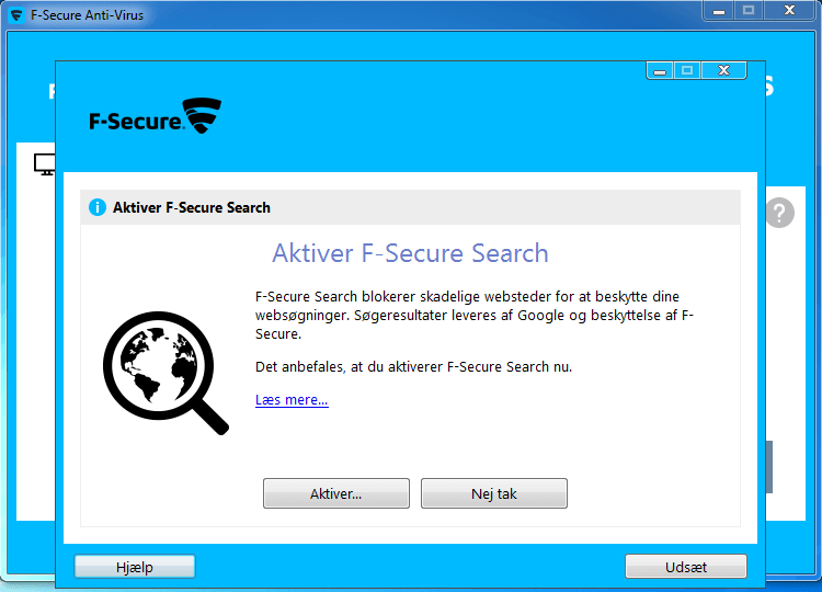 F-Secure Surf sikkert med F-Secure sÃ¸gning