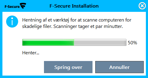 F-Secure instalaltion i billeder