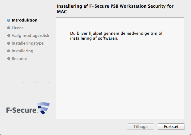 F-Secure antivirus for mac folkene installations vejledning