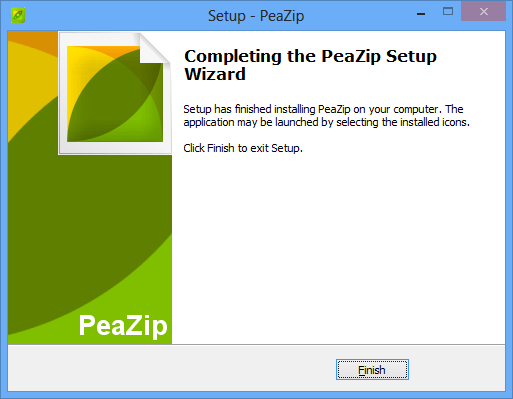 PeaZip instalations vejledning og brugen af zip