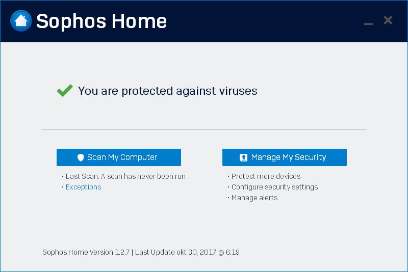 sophos antivirus gratis er aktiv